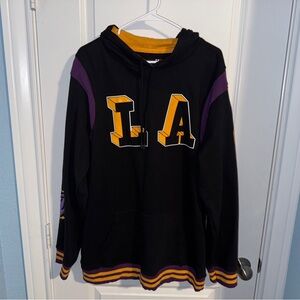 Black and Purple Men's LA Hoodie